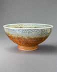 Mino-ware Indigo Drip Textured Ramen Bowl