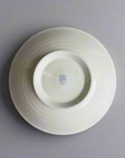 Blue Lines Off White Ramen Bowl