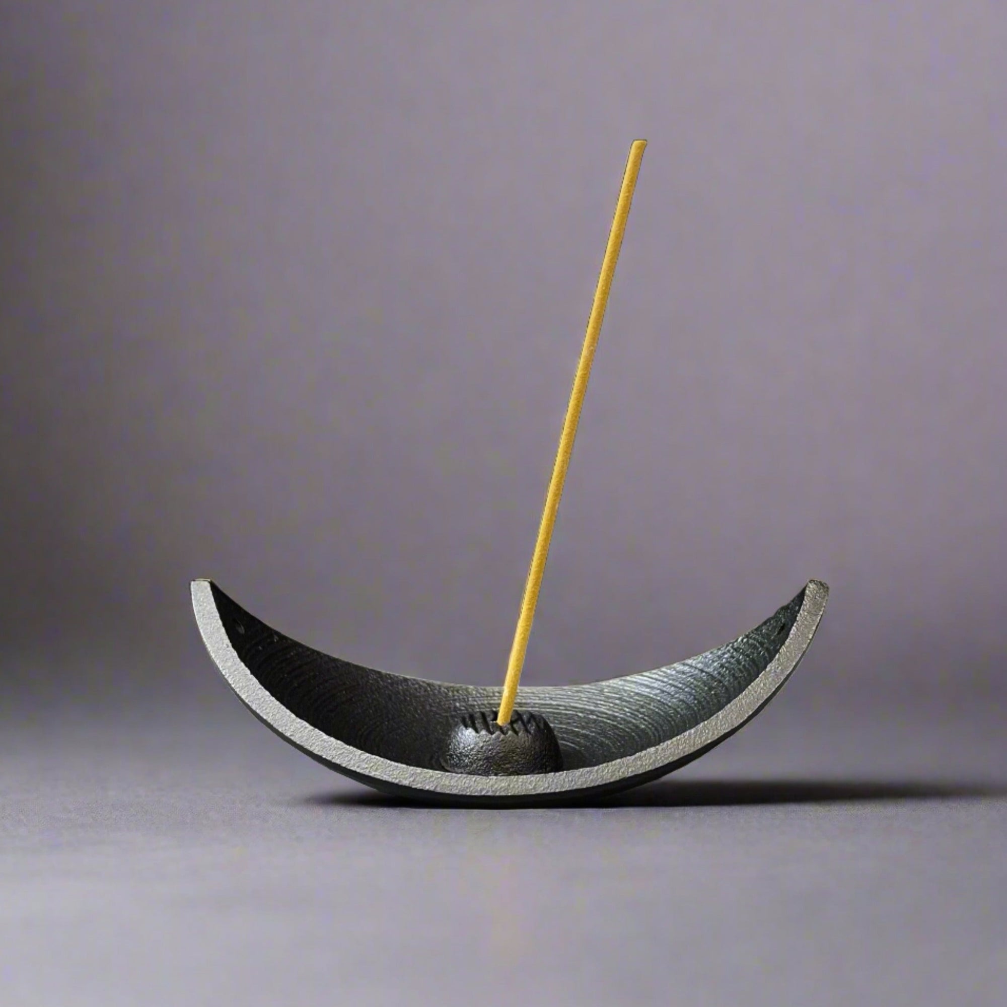 Cast Iron Incense Holder - Bamboo Boat