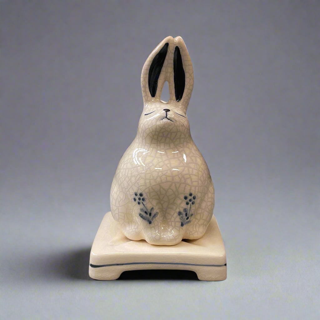 Nippon Kodo Ceramic Incense Holder - Rabbit