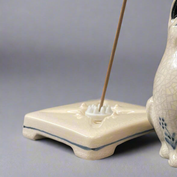 Nippon Kodo Ceramic Incense Holder - Rabbit