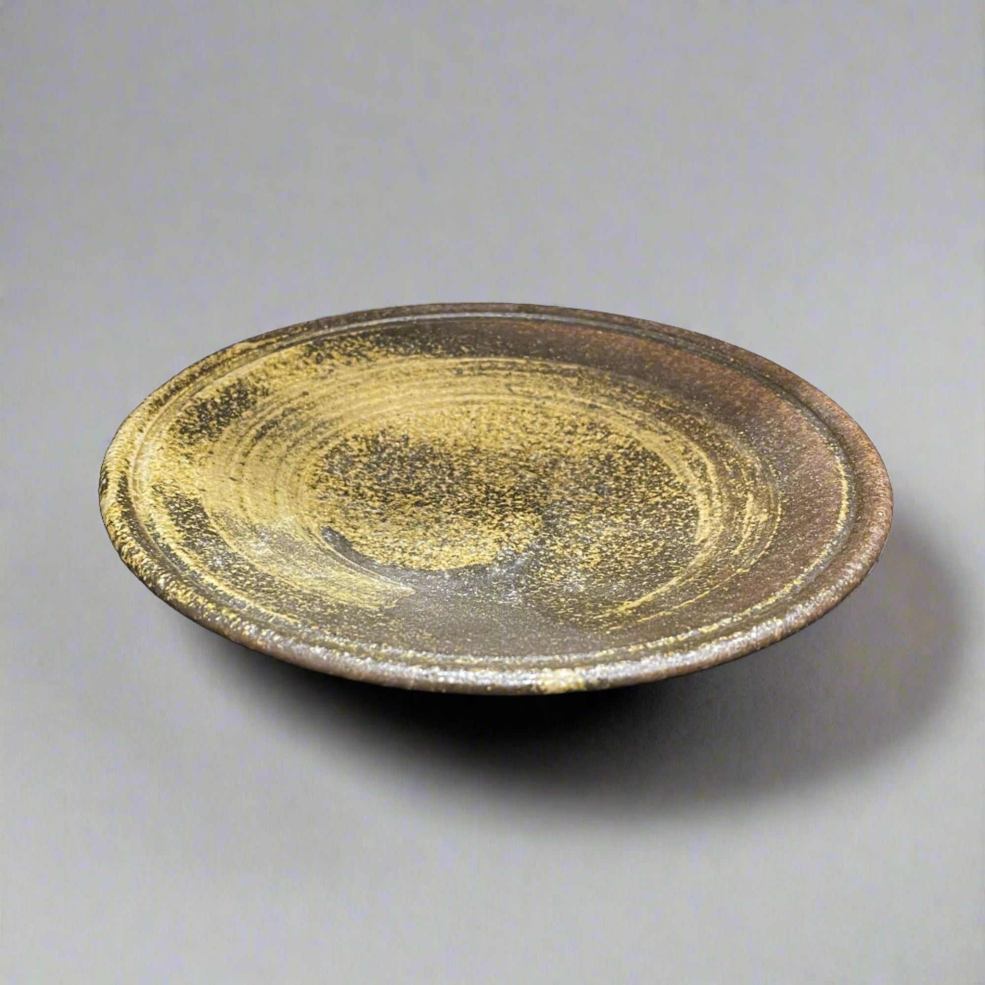 Shigaraki Black Persimmon Coffee Cup & Saucer