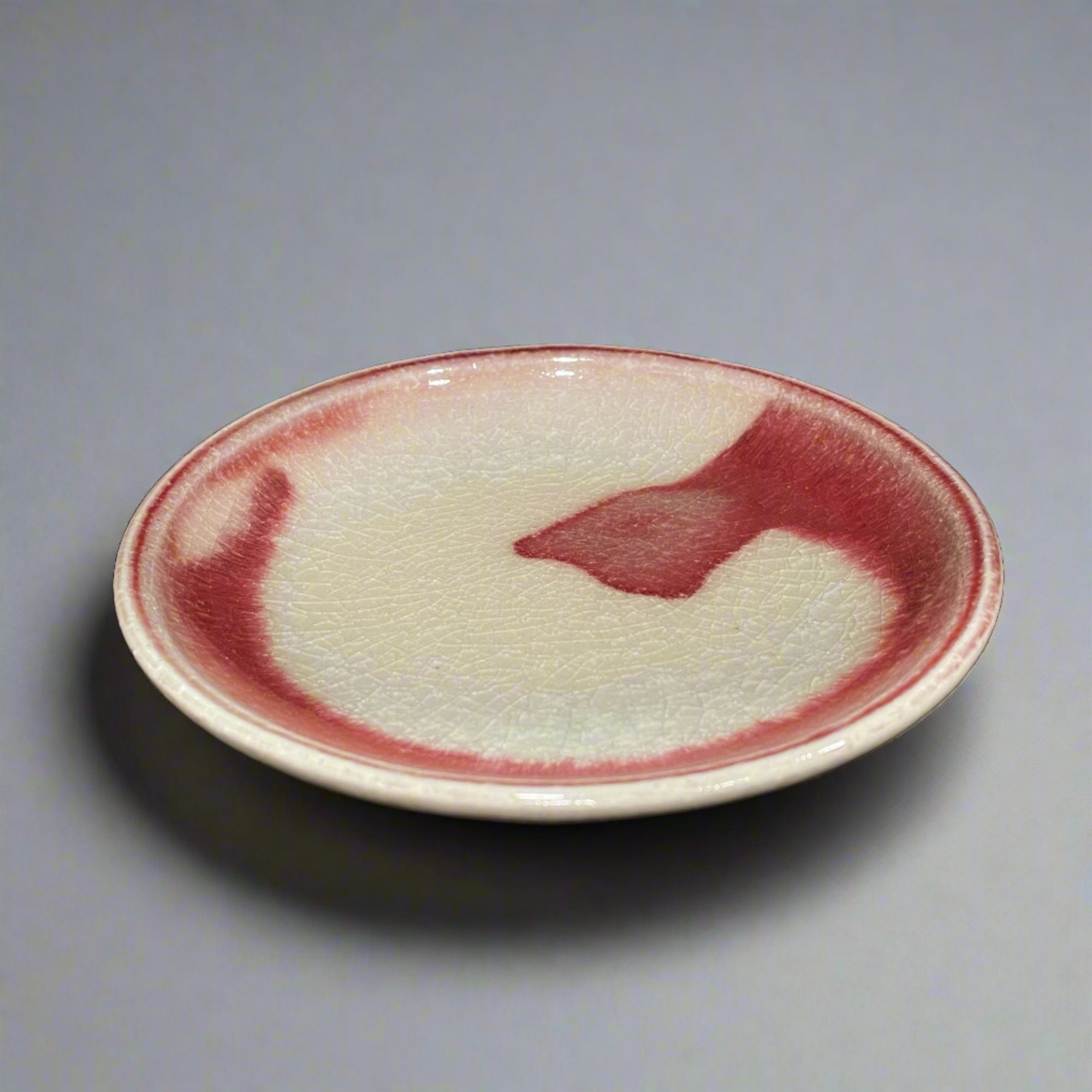 Shigaraki-ware Red Coffee Cup & Saucer