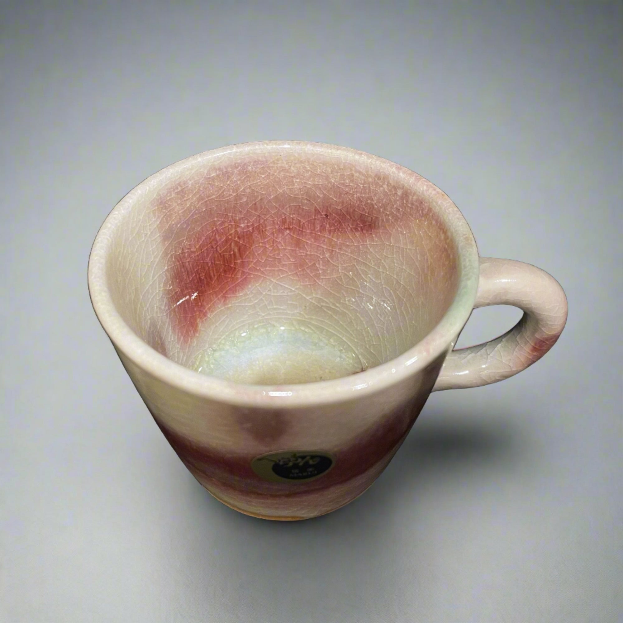 Shigaraki-ware Red Coffee Cup & Saucer