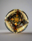 Old Fashioned Whisky Glass by Kosho Nemoto - Harp (Amber Blue)