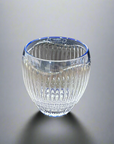 Toa Glass Edo Kiriko Whisky Glass by Satoshi Nabetani - Bud 蕾 (Blue)
