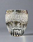 Toa Glass Edo Kiriko Whisky Glass by Satoshi Nabetani - Sunflower 向日葵 (Black)
