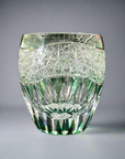 Toa Glass Edo Kiriko Whisky Glass by Satoshi Nabetani - Sunflower 向日葵 (Green)