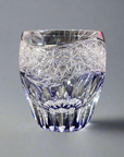 Toa Glass Edo Kiriko Whisky Glass by Satoshi Nabetani - Sunflower 向日葵 (Purple)