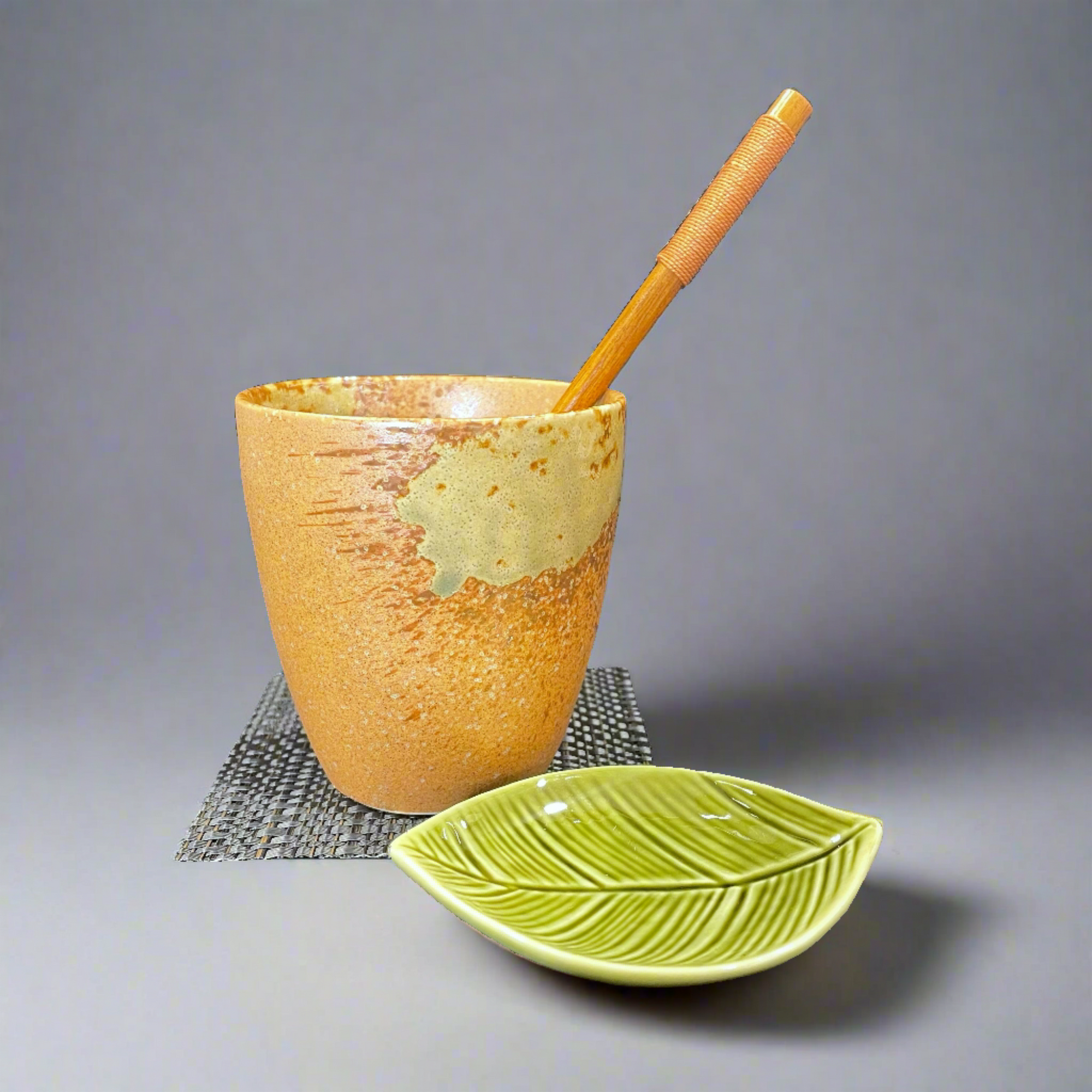 Mino-ware Tea Cup Set - Two Colors