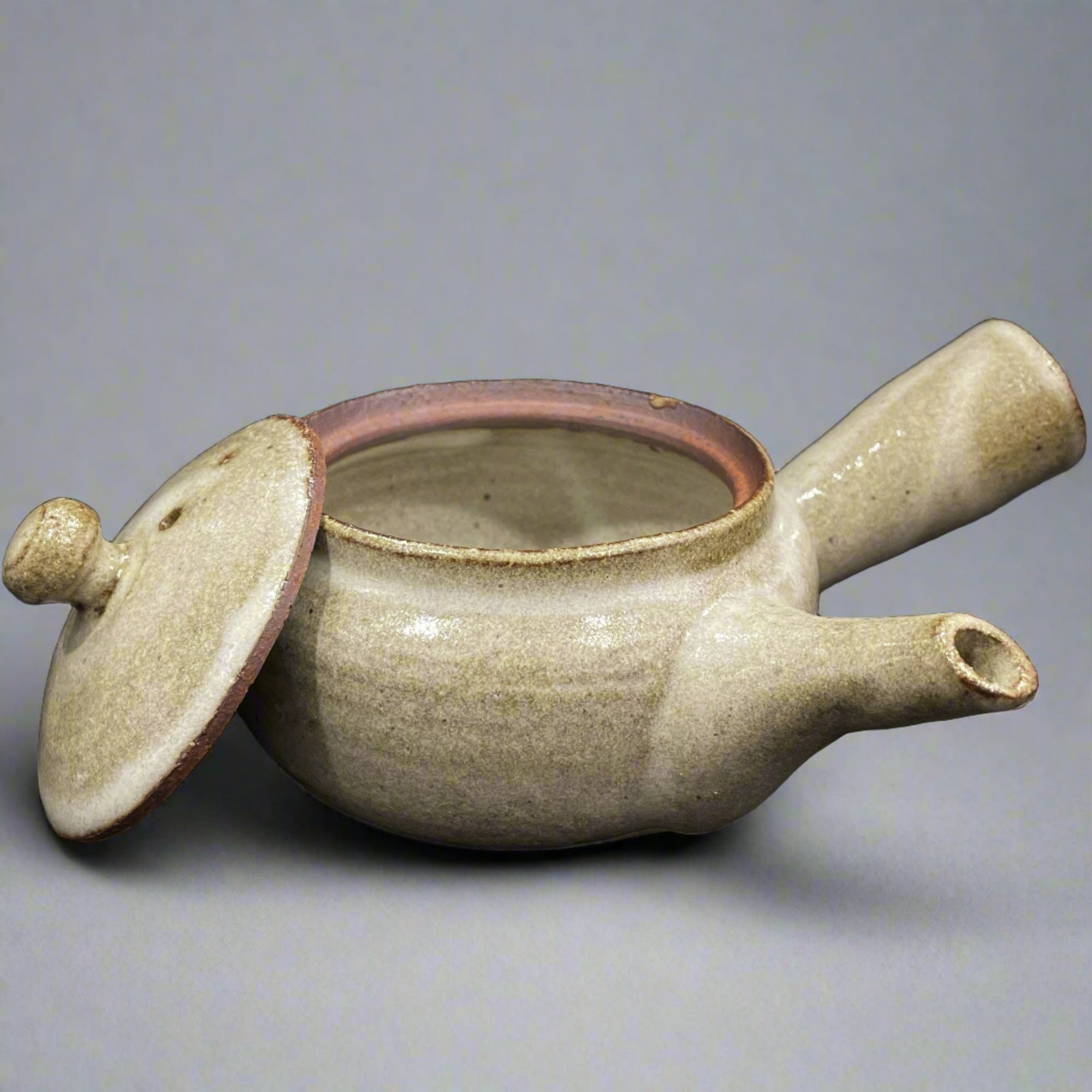 Shigaraki Kiln Transfer Shallow Teapot