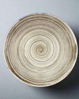 Kakunaka Rust Swirl Pattern Medium Bowl