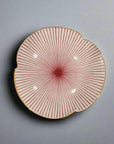Fukui Craft Red Three-split Plate