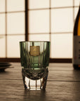 Kagami Edo Kiriko Sake Glass Set - Bamboo Stem 竹の膳