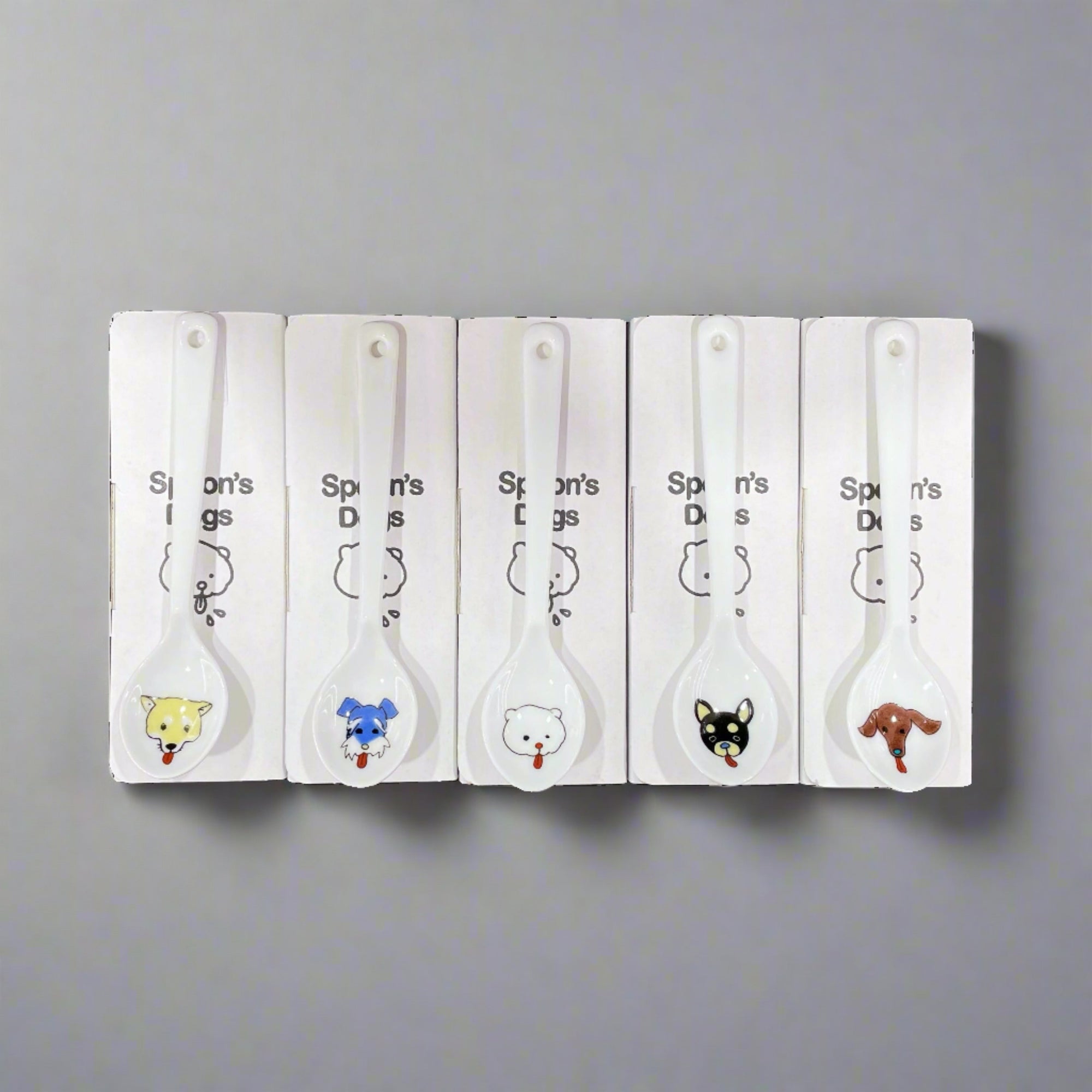 Kutani-ware Ceramic Dog Spoon - 5 types
