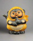 Shigaraki-ware Ninja Tanuki Statue Large - Yellow