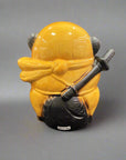 Shigaraki-ware Ninja Tanuki Statue Large - Yellow