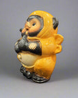 Shigaraki-ware Ninja Tanuki Statue Large - Yellow