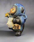 Shigaraki-ware Ninja Tanuki Statue Large - Blue