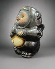 Shigaraki-ware Ninja Tanuki Statue Small - Black