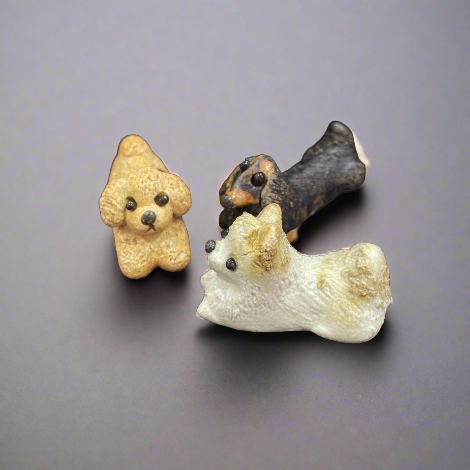 Shigaraki Puppy Chopstick Rest Set 3 pcs