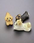 Shigaraki Puppy Chopstick Rest Set 3 pcs