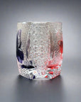 Edo Kiriko Whisky Glass by Junichi Nabetani - Morpho Butterfly 艶舞 (Pink & Purple)