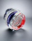 Edo Kiriko Whisky Glass by Junichi Nabetani - Morpho Butterfly 艶舞 (Pink & Purple)