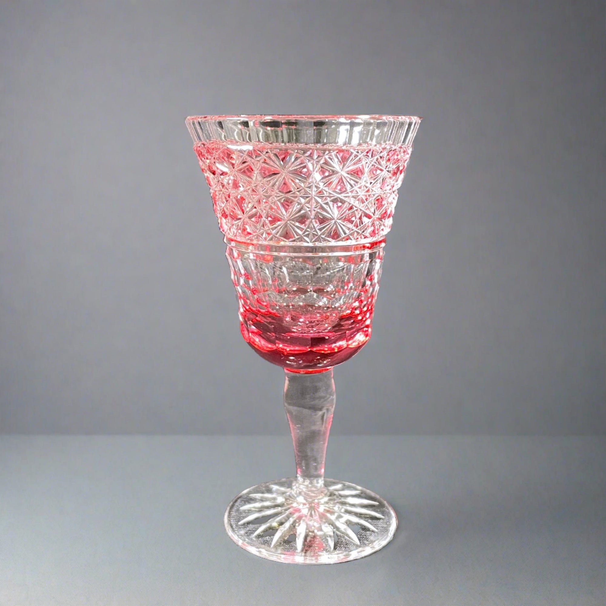 Edo Kiriko Crystal Sake Glass by Toshio Takizawa