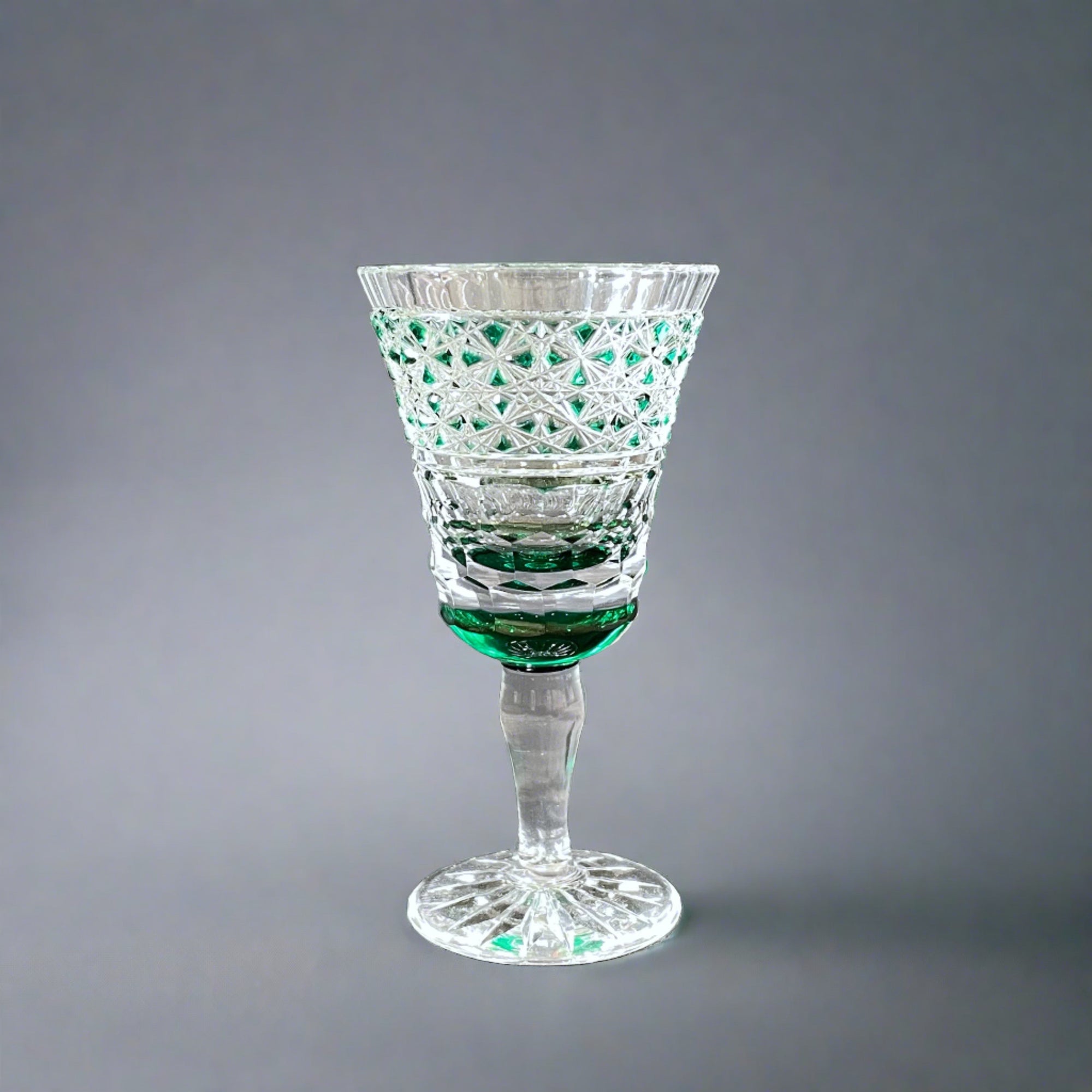 Edo Kiriko Crystal Sake Glass by Toshio Takizawa