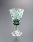 Edo Kiriko Crystal Sake Glass by Toshio Takizawa