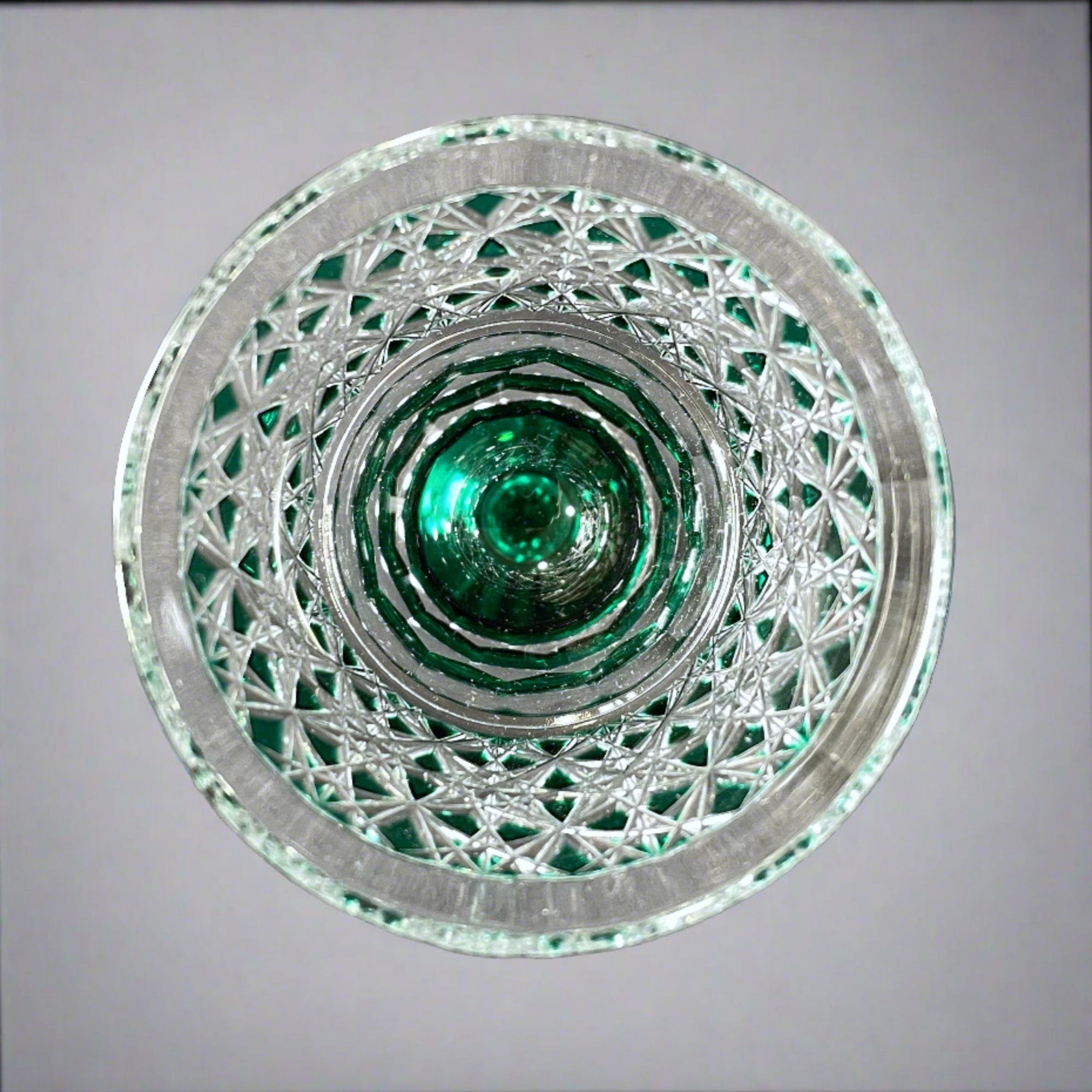 Edo Kiriko Crystal Sake Glass by Toshio Takizawa