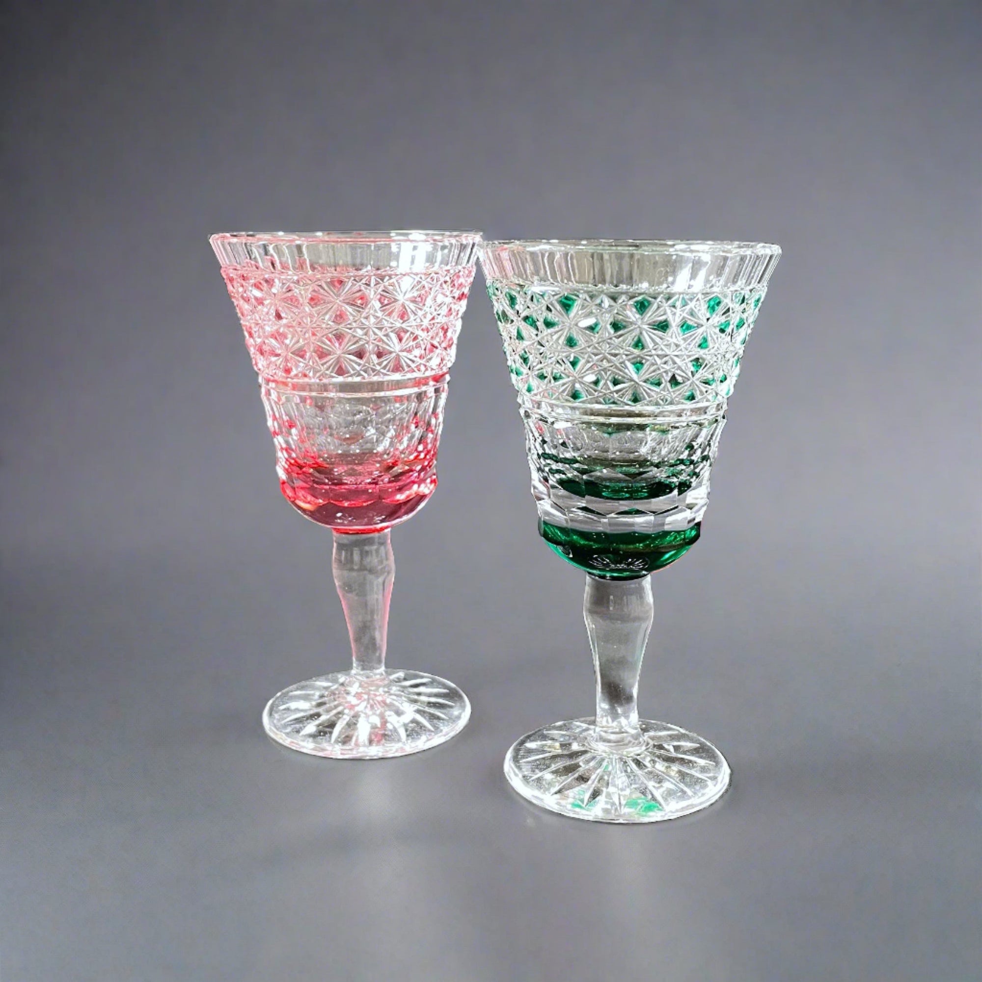 Edo Kiriko Crystal Sake Glass by Toshio Takizawa