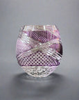 Rinzen Edo Kiriko Whisky Glass - Purple
