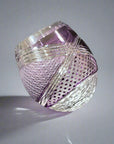 Rinzen Edo Kiriko Whisky Glass - Purple