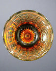 Yamada Glass Edo Kiriko Crystal Mini Whisky Glass - Entsunagi 縁繋ぎ (Amber Green)