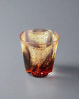 Old Fashioned Whisky Glass by Kosho Nemoto - Harp (Amber Purple)