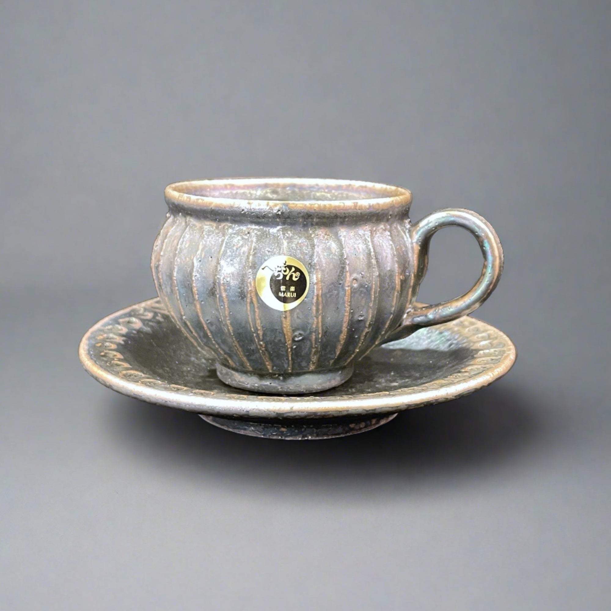 Shigaraki-ware Retro Mug & Dish