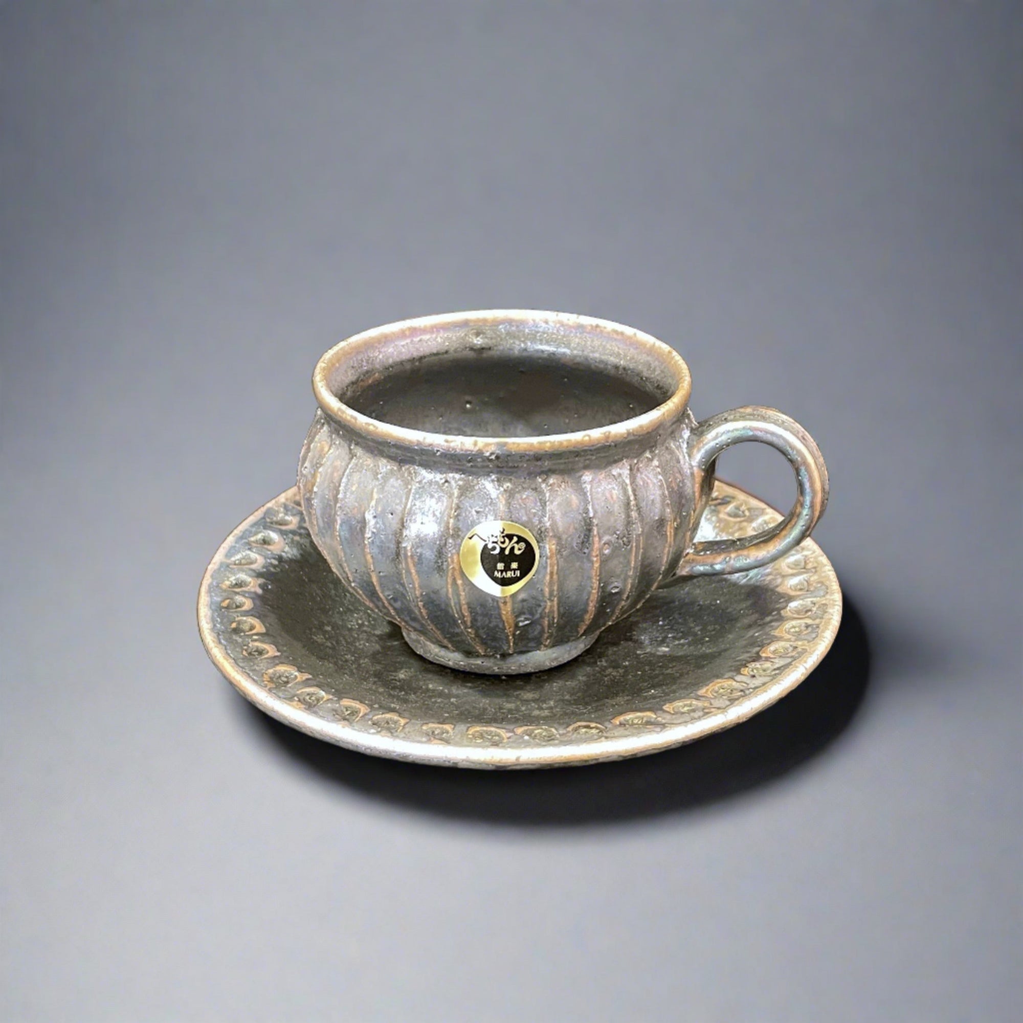 Shigaraki-ware Retro Mug & Dish