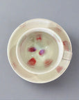 Shigaraki-ware Red Dots Cup & Saucer Set