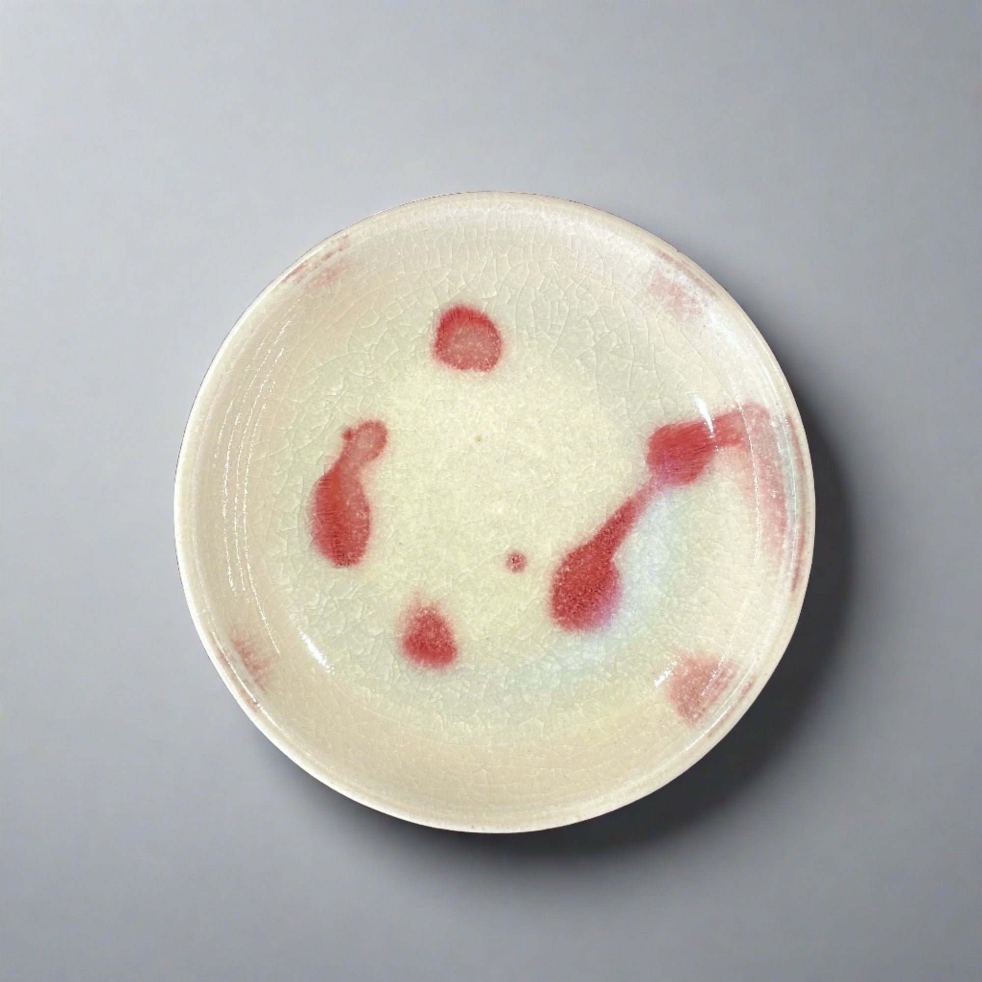 Shigaraki-ware Red Dots Cup & Saucer Set