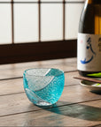 Yamada Glass Edo Kiriko Crystal Sake Glass - Hado 波動