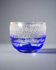 Yamada Glass Edo Kiriko Crystal Sake Glass - Mt Fuji 山下白雨 (Four Colours)