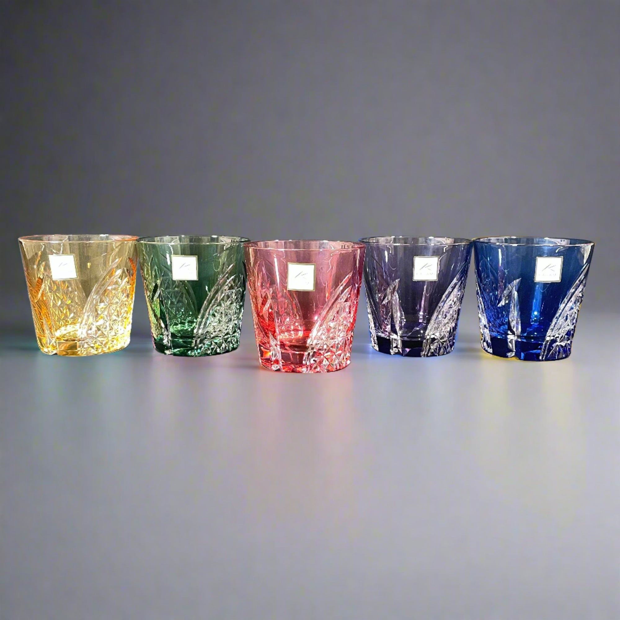 Kagami Sake Glass Set 5pcs - Paper Crane