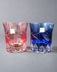 Kagami Edo Kiriko Rock Glass Pair Set by Tatsuya Nemoto - Mugi
