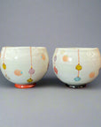 Kutani-ware Lucky Charm Bowls Pair Set by Kokuzougama