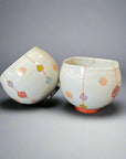 Kutani-ware Lucky Charm Bowls Pair Set by Kokuzougama