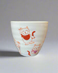 Kutani-ware Lucky Cat Mug by Yu