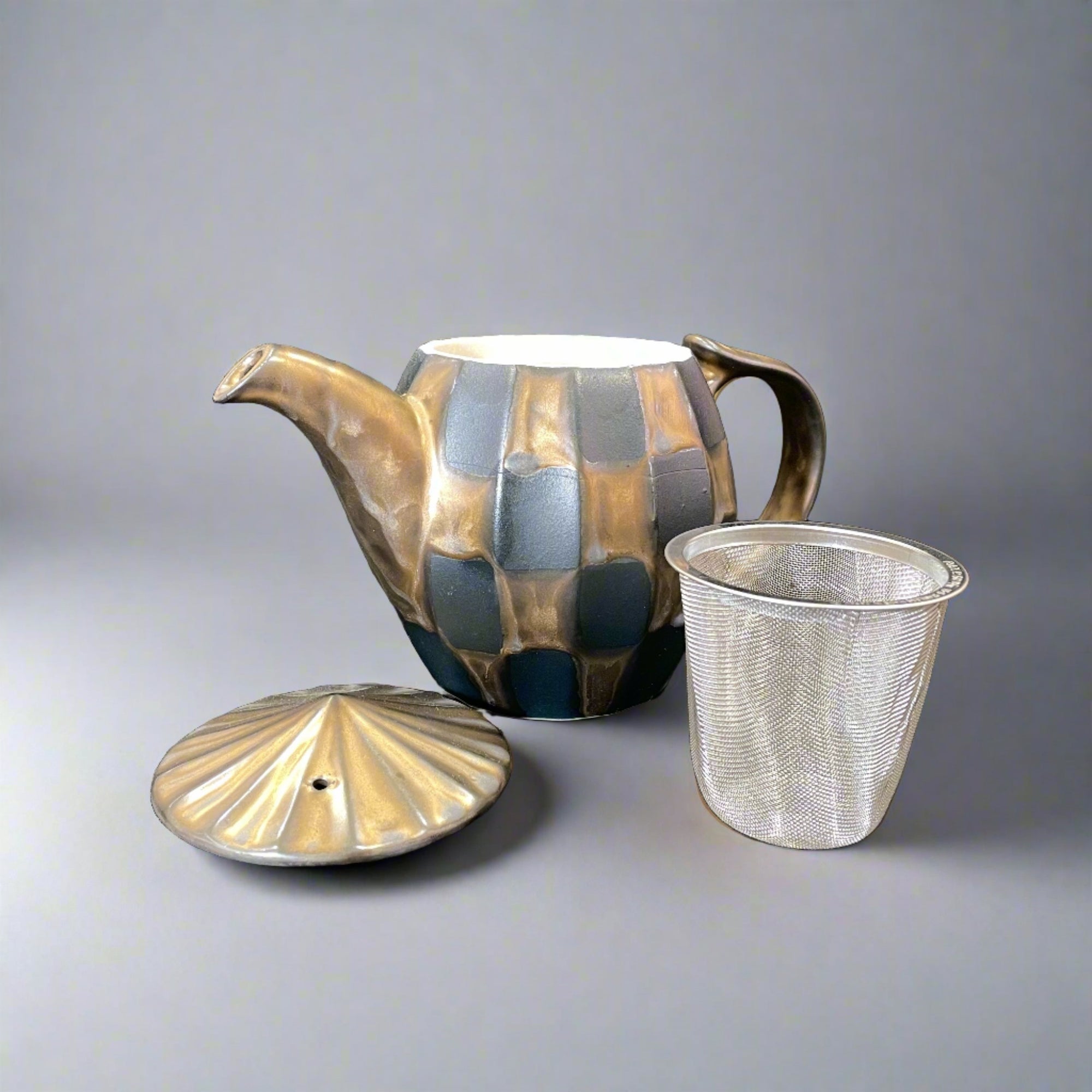 Fukui Craft Checkered Teapot