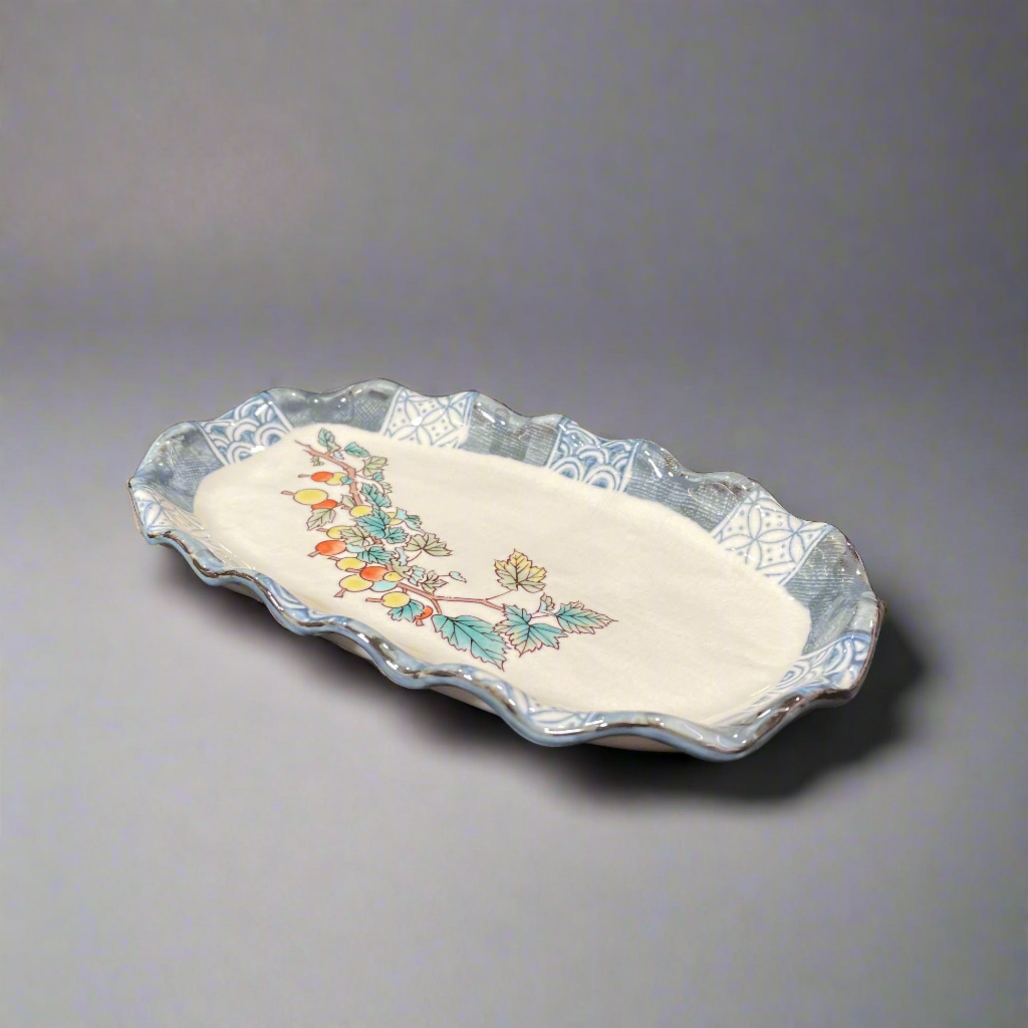 Kutani-ware Fruits Variety Design Plate Set 5pcs